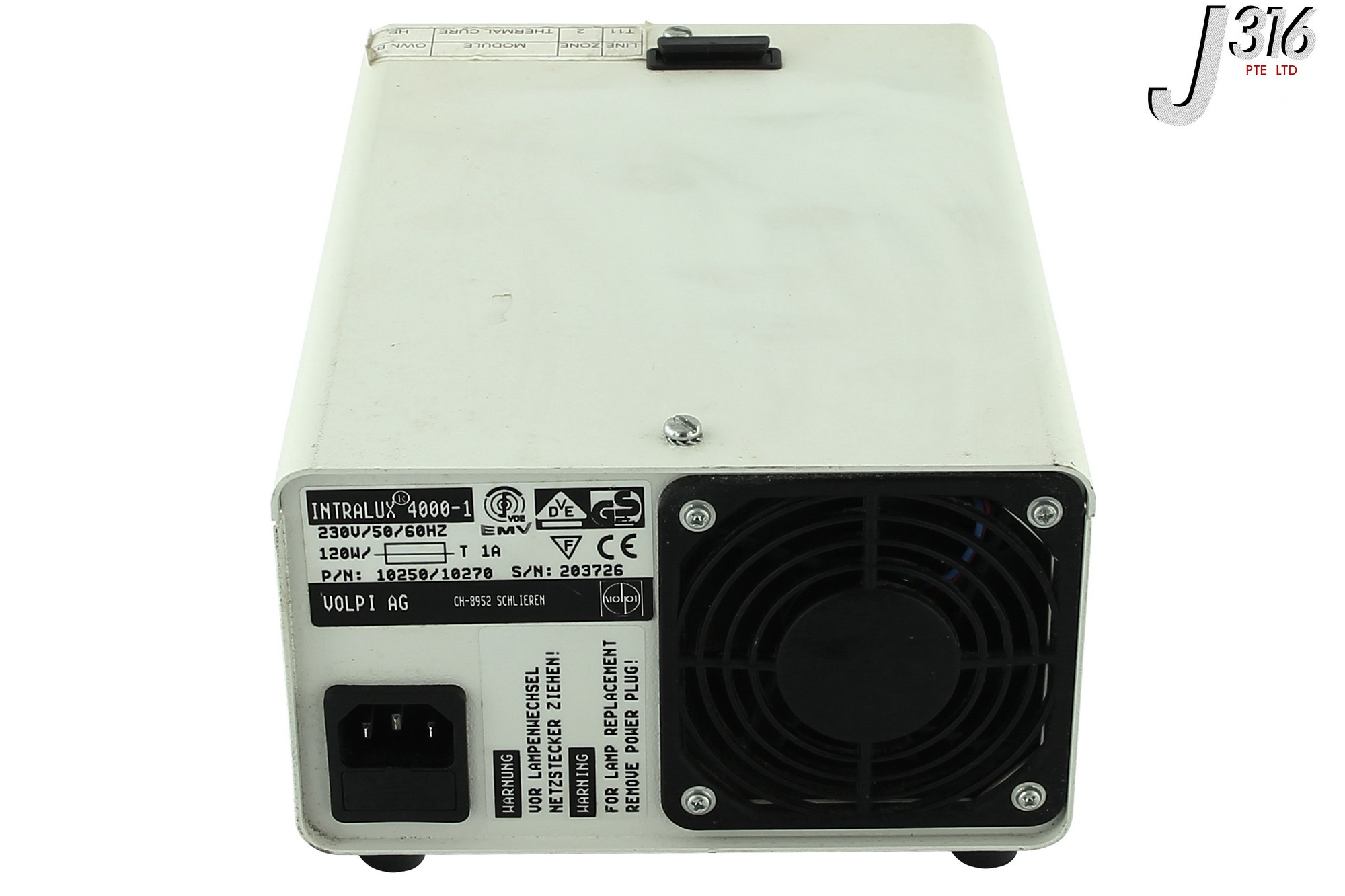 3985 VOLPI LIGHT SOURCE, P/N: 10250/10270 INTRALUX 4000-1 | eBay